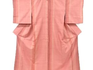 リサイクル　縞織り出し手織り紬着物